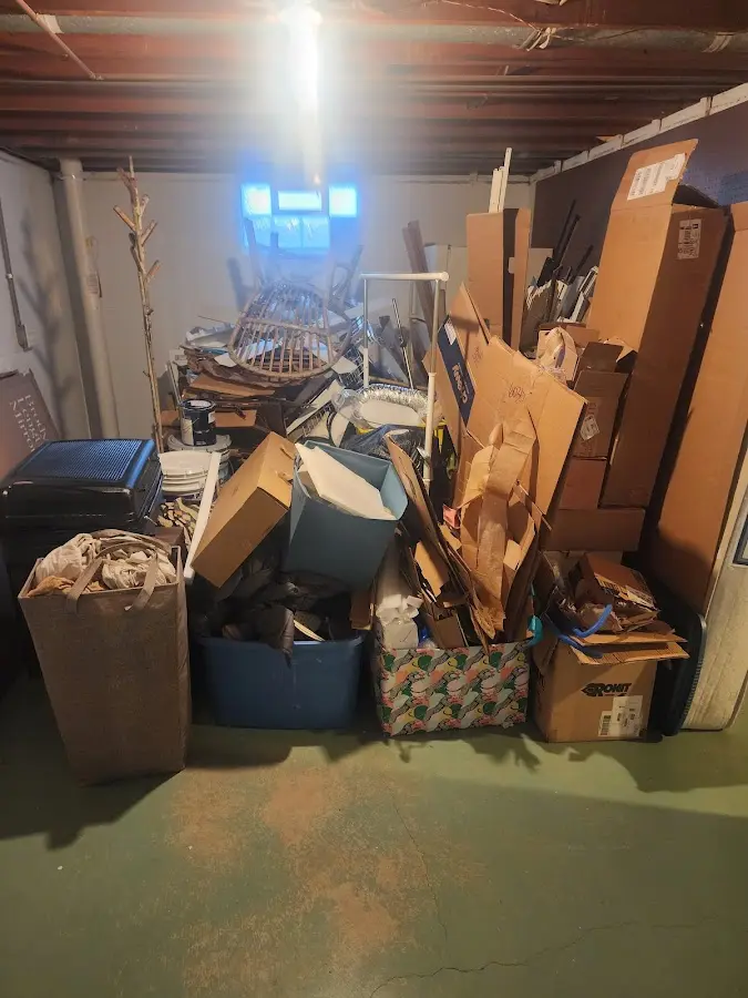 Roll-off dumpster container at job site for Yard Waste Dumpster Rental in Chattahoochee Hills